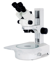 Z4 Zoom Trinoc 7x-45x on Embryo-GLO LED stand with tilt mirror, with reticle eyepiece