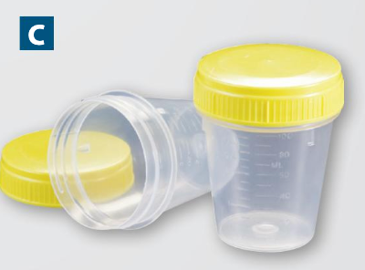 Sample cups with caps