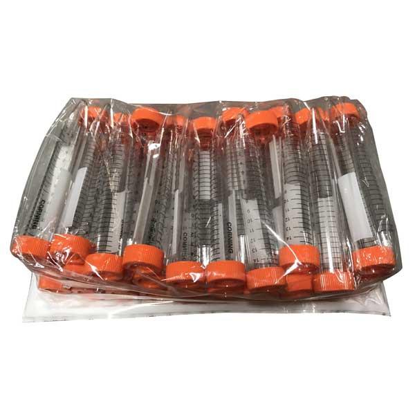 Tubes PET CCaps 15 mL - Gradués, stériles, Big Bags, sans support, 25/paquet