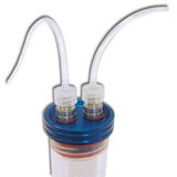 Aluminum Stopper with Double Luer Adapters